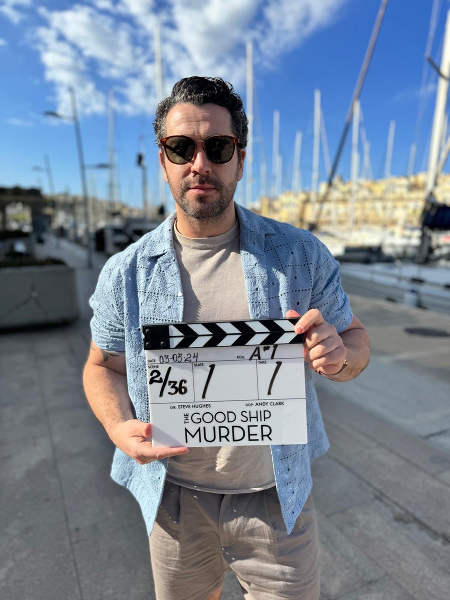 We’re setting sail on #TheGoodShipMurder series two 🎬 Jack (@shayneTward) is on board reporting for duty!