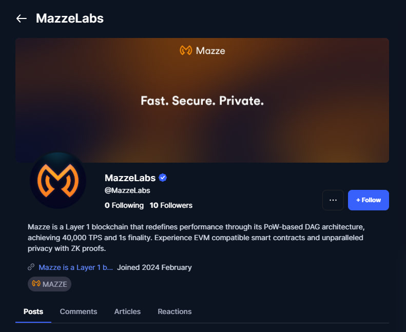 MazzeLabs is now verified on CoinMarketCap in the Community section!

This means that all our updates and posts on Twitter will also be reflected on our CoinMarketCap community profile.

Stay connected with the latest insights and updates from MazzeLabs by following us on