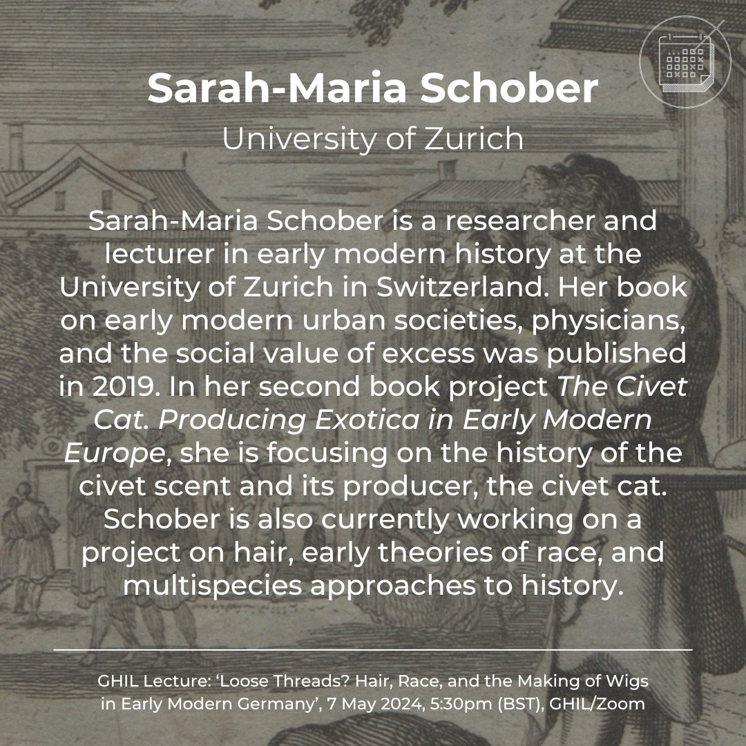 We're excited to introduce our speakers for tomorrow's #GHIL Double Lecture! Hannah Murphy (@murphyhs2019) & Sarah-Maria Schober (@sm_schober) will speak about 'Artisanal Race-Making in Early Modern Germany'. Sign up now to join us in person or virtually: ghil.ac.uk/events/lecture…