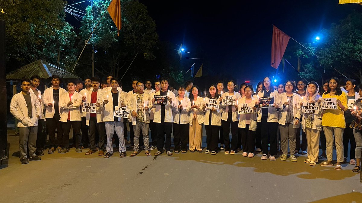 1 yr completion of the turmoil in Manipur. CMC (Churachandpur Medical college)students are also victims of it. We are asking nothing but PEACE-Manipur before 3 May, 2023 #cmcManipur #ManipurFightsBack #saveOurFuture