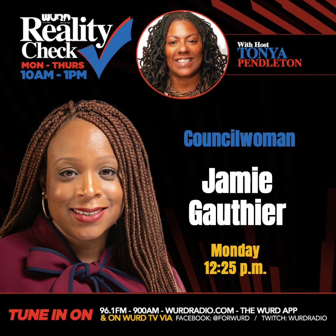 Join us for an enlightening conversation this Monday at 12:25pm on WURD Radio as host @TonyaPendleton  speaks with @CouncilmemberJG  about the challenges and solutions in her district and the City of Philadelphia. 

#WURDRadio #Philly #Politics #radio