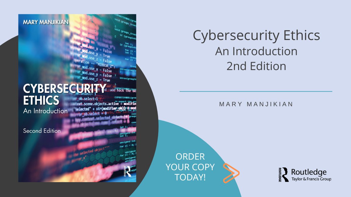 Thank you @benrothke for choosing Cybersecurity Ethics as your @RSAConference #infosec book of the month. Available to purchase here: spr.ly/6015jrSi3