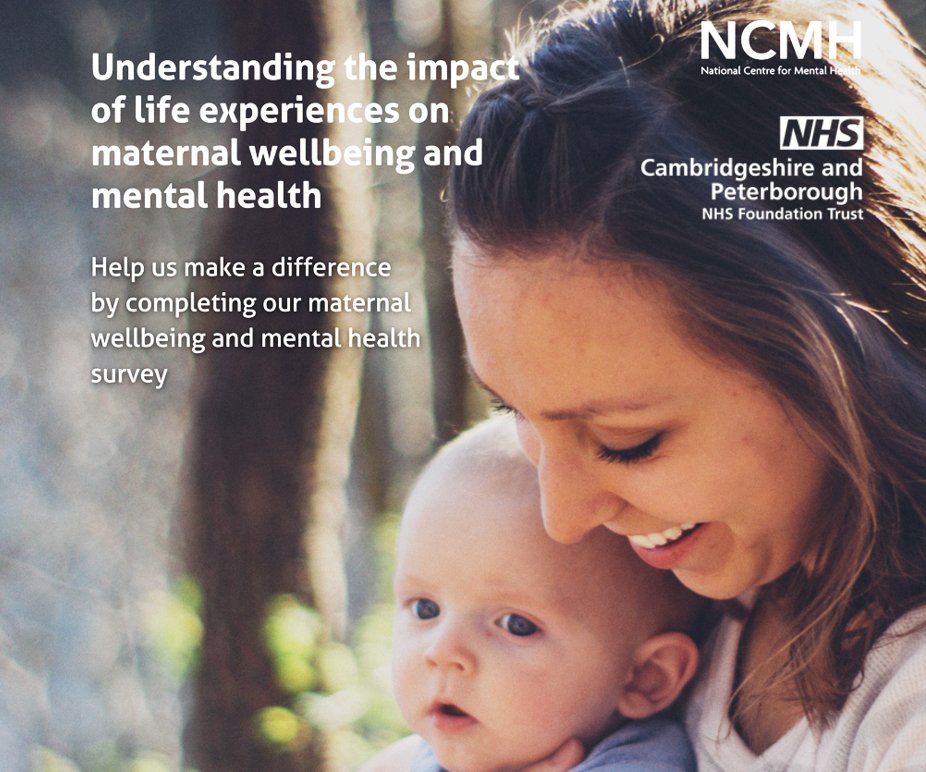 📣 For Maternal Mental Health Awareness Week #MMHAW24 all mothers are invited to share their #MentalHealth & wellbeing experiences during + after pregnancy in a national survey with @CPFT_NHS & @ncmh_wales to help improve support. Take part online here ➡️ bit.ly/3lk3m4C