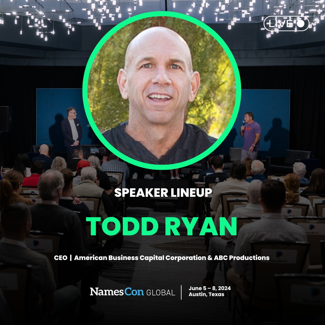 At #NamesCon, join Todd Ryan (@abcproductions) to explore intersection of #AI, #domainname technology, and #Web3 to level up your #domaining career. This is just part of the world’s #1 domain name industry event, June 5-8 in Austin, TX. Register now and save 45% on your pass!
