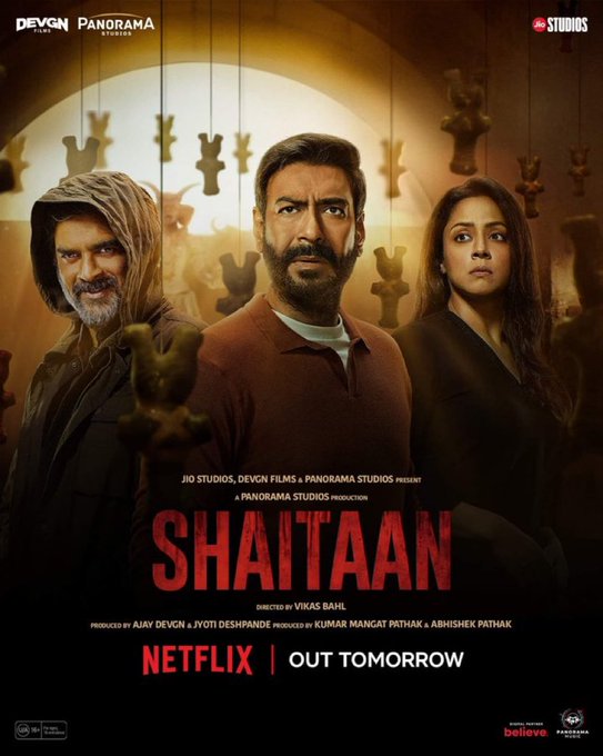Hindi Film #Shaitaan Streaming Tonight At 12 AM On @NetflixIndia  . .

Tamil & Telugu Audio Also Excepted.

#ShaitaanOnNetflix

#AjayDevgn #Jyotika #Madhavan #Netflix #Jyothika @jiostudios @ADFFilms

Follow ✴️ @Digital_OTT