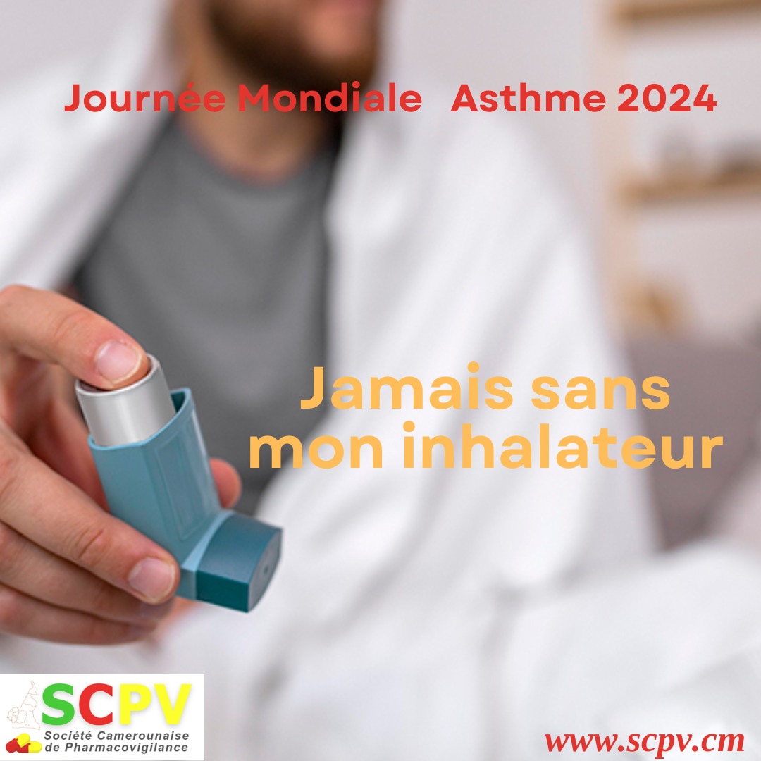 ScpvCameroun's tweet photo. 03 Mai 2024,Journée Mondiale de l'Asthme, la  Société Camerounaise de Pharmacovigilance se joins à la communauté  scientifique pour célèbrer cette journée en vue de contribuer à  l’amélioration de la qualité la prise en charge des patients atteints.
🤗 https://t.co/5hv5zdHt1M