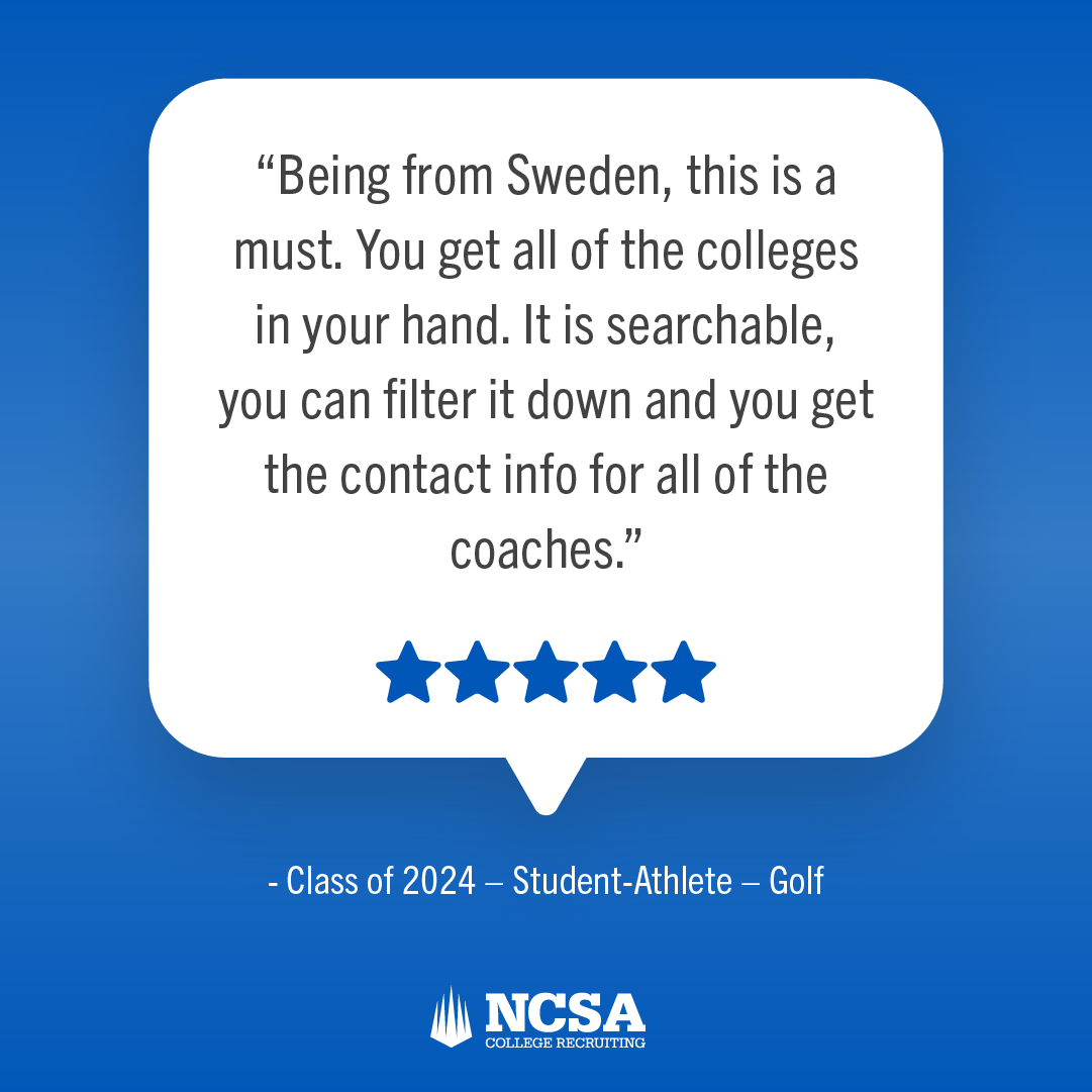 NCSA works with athletes all around the world! Check out what this 2024 golfer from Sweden had to say about their experience with NCSA! To get started on YOUR journey, check out the link in our bio!