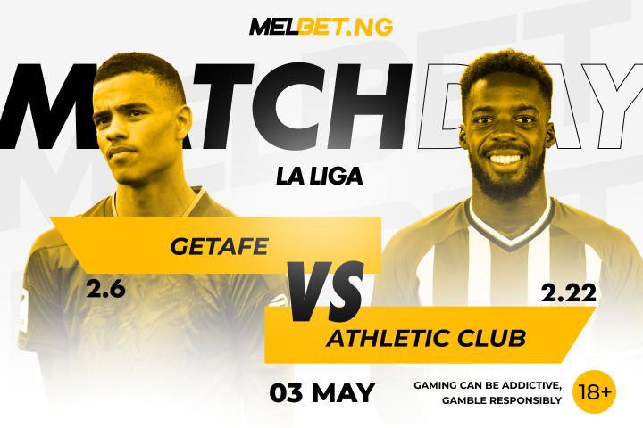 Get an exciting match for this evening! 🙌🏾⚽️ In the Spanish La Liga, Getafe will try to give a fight to the strong Atletico!🔥 Make predictions at melbet.ng and become part of the exciting football action💵 #LaLiga #GetafeAthletic #footballpredictions