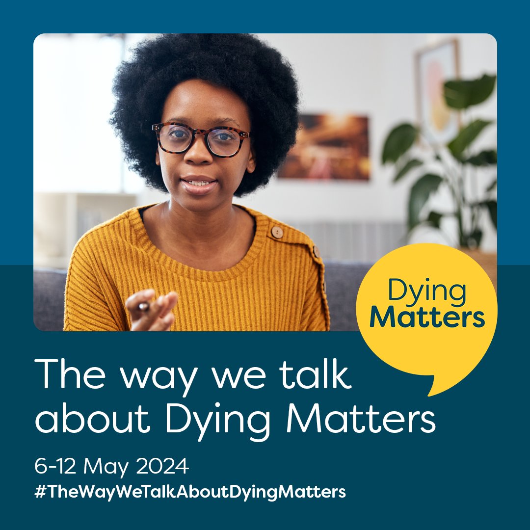 Each year, Dying Matters Awareness Week encourages conversations. This year's theme, 'The way we talk about Dying Matters', focuses on language between healthcare pros, patients, and families. Let's empower confident communication! #DyingMatters #ConversationMatters