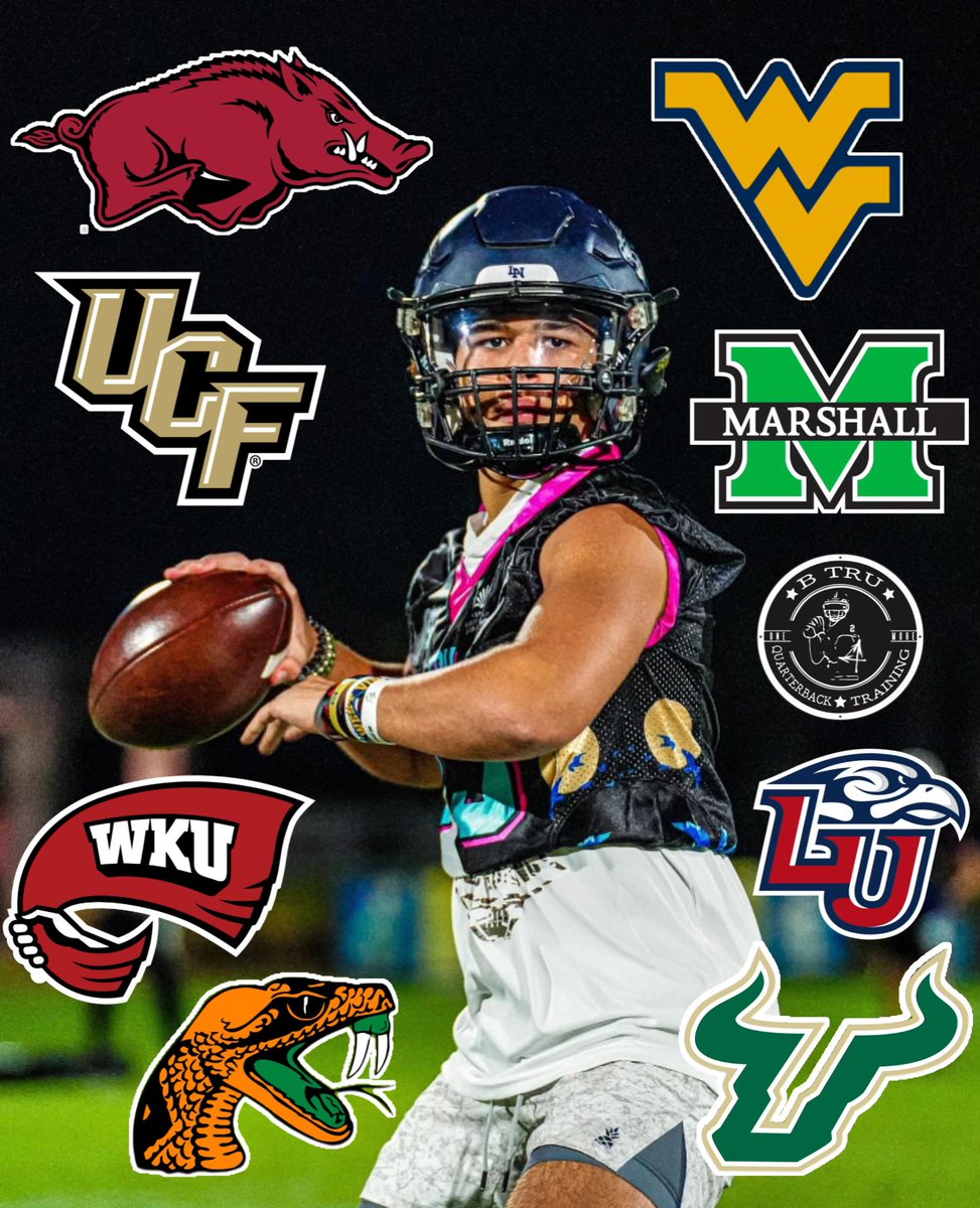 🚨🚨QB TRAINEE OFFER ALERT🚨🚨 2026 QB Trainee: @CarterEmanuel1 (Edgewater HS) now has 8 D1 OFFERS after receiving an OFFER today from the school that gave me an opportunity to play D1, the University of SOUTH FLORIDA 🐂🤘🏼‼️S/O to my guy @CoachJGordo #HornsUp OFFERS: Arkansas,…
