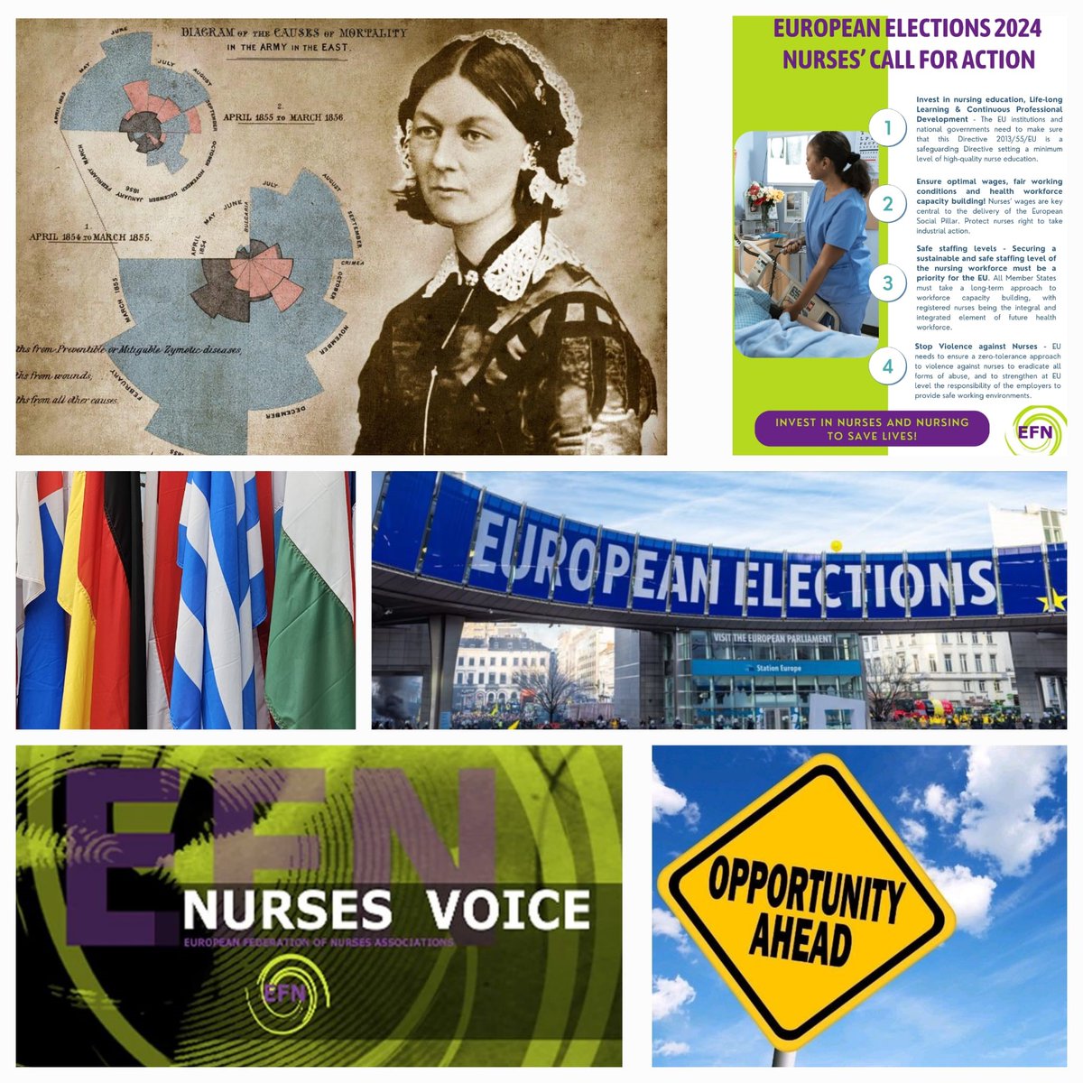 The 12th of May marks #IND2024, the anniversary of the birth of Florence Nightingale. With the upcoming #EUelections, this year’s celebration is an opportunity to reflect on the great work that still needs to be done to advance #Nursing in the EU. shorturl.at/vAFK0 #EFN