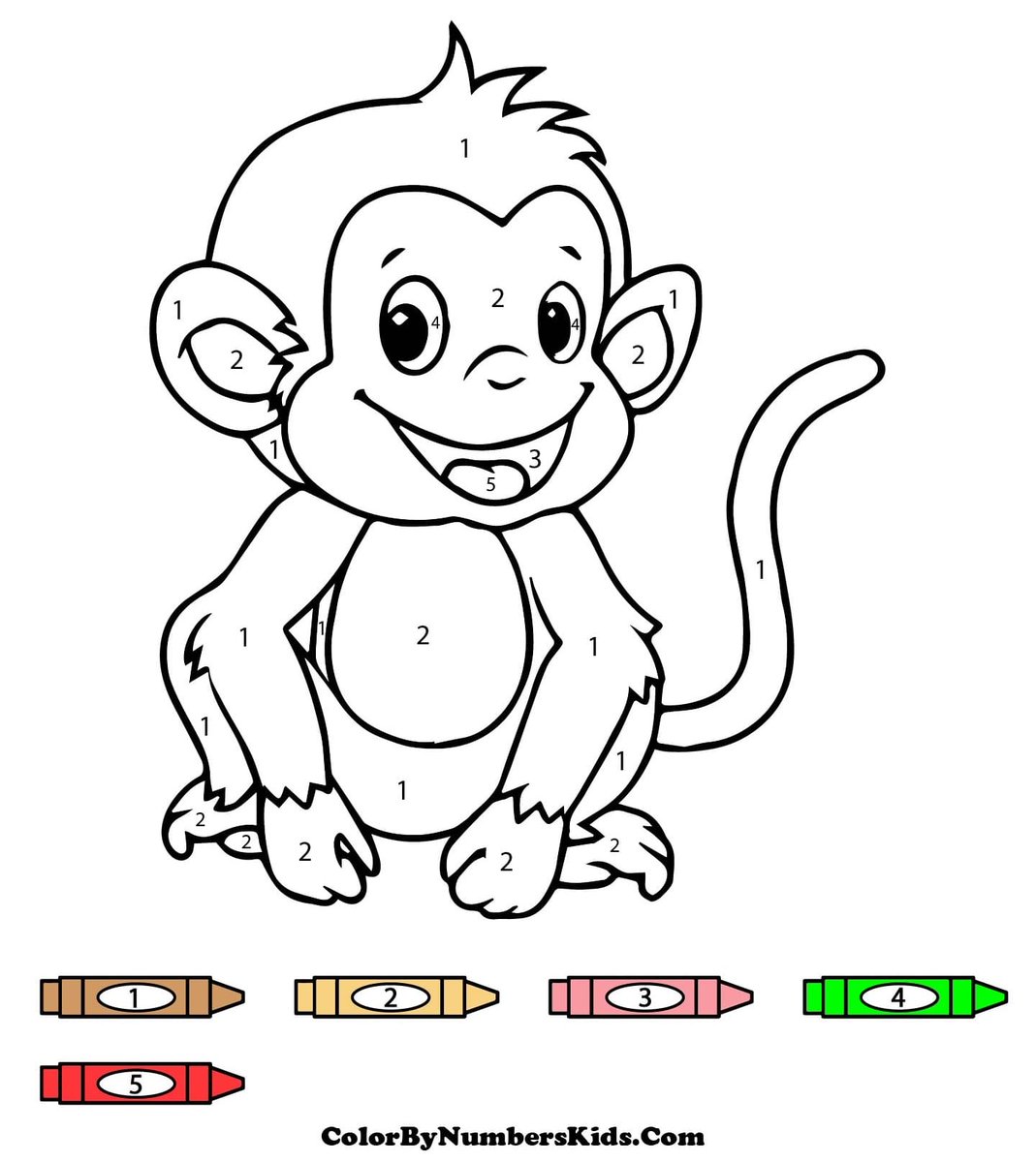 Money Color By Number🐒🙈 colorbynumberskids.com/monkey-color-b… #monkey #colorbynumber #coloringpages #ColoringBook #art #fanart #sketch #drawing #draw #coloring #USA #trend #Trending #TrendingNow #Twitter #TwitterX