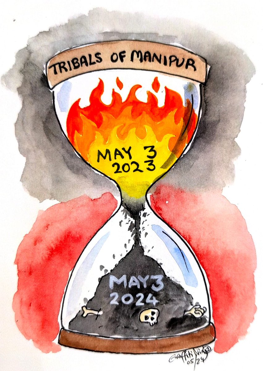 #Manipur | Though the flames may have dwindled, the ashes will remain forever. 

Remembering the 3rd of May, 2023.

#ManipurViolence
#TribalLivesMatter
#ManipurTribals
#ZoWomenUncensored