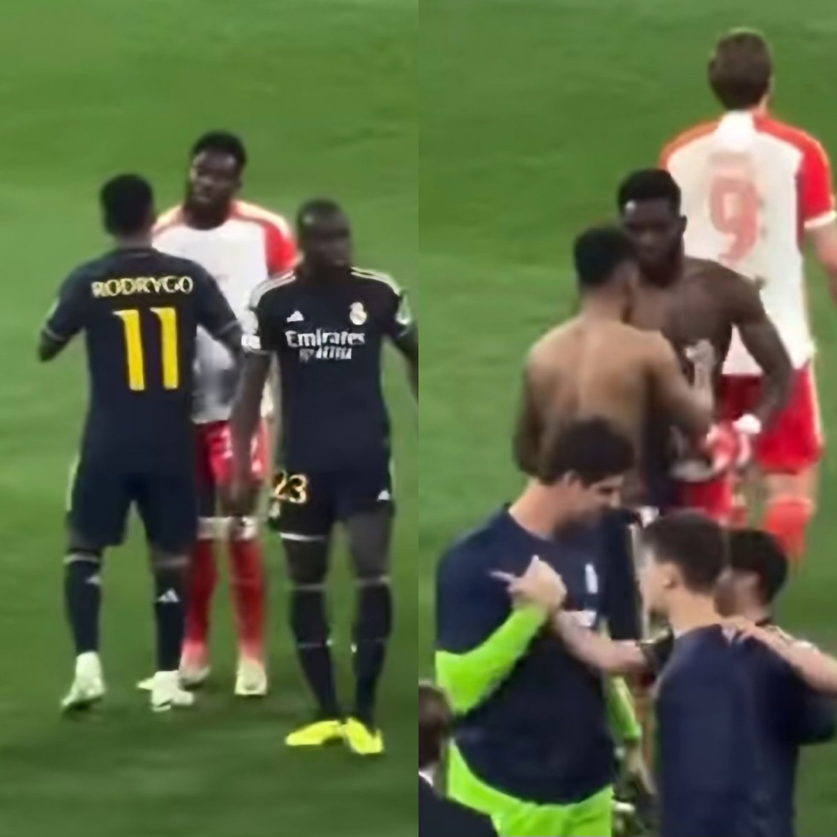 Alphonso Davies and Rodrygo exchanged shirts after the game. 🫱🏻‍🫲🏼