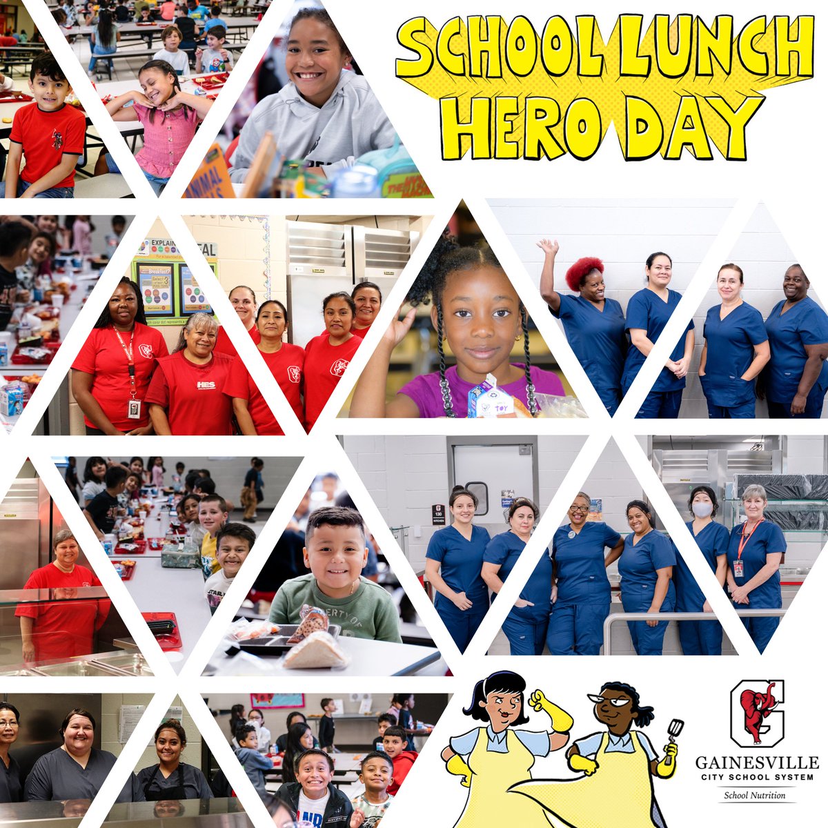 Today is School Lunch Hero Day! We appreciate everything our school lunch heroes do to help fuel our Big Red Family.
