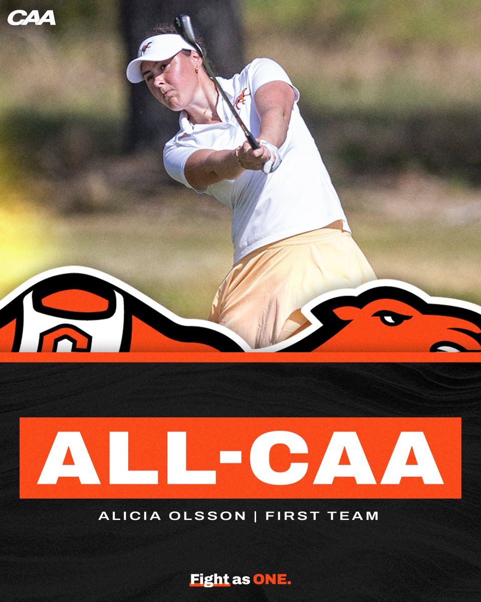Alicia Olsson is the @CAASports Rookie of the Year and joined on the all-conference team by fellow freshman Mira Berglund! 

📰: bit.ly/3Qx3aLU

#RollHumps