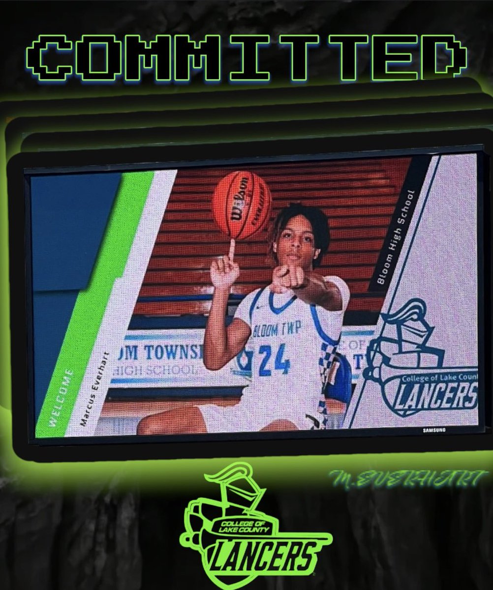 I'm 100% committed 💚💙 thank you, Coach Bowen, for believing in me gooo Lancers @CLCIllinois @CLCLancersMBB #JUCOPRODUCT