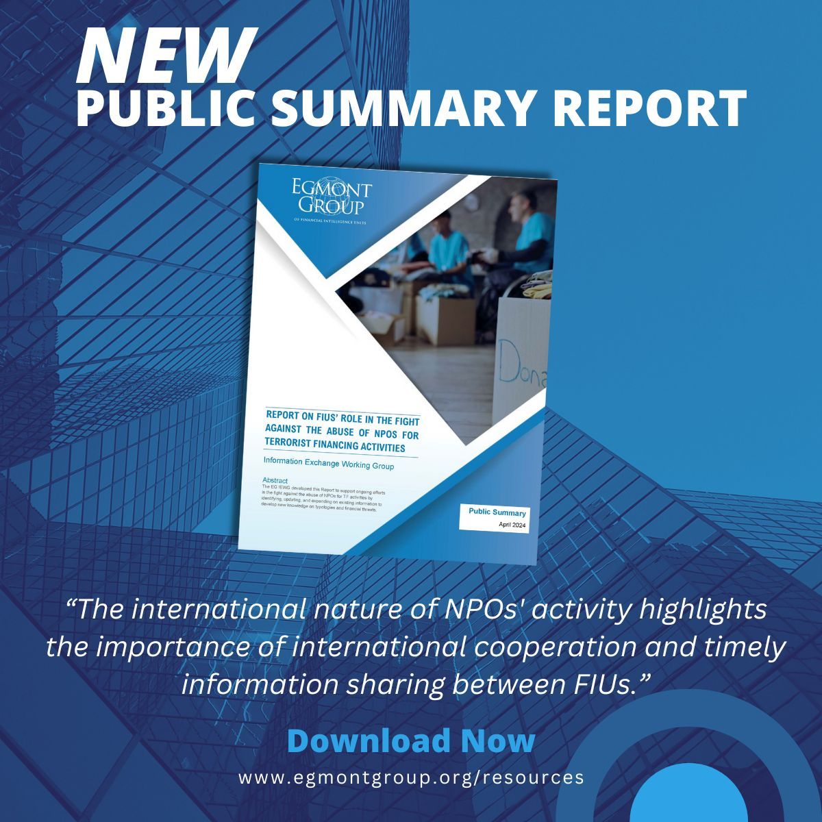 📖 The Egmont Group is pleased to present a Public Summary Report on FIUs’ Role in the Fight Against the Abuse of NPOs for Terrorist Financing Activities.

💡 This report provides a refined understanding of how NPOs are exploited for TF purposes.

bit.ly/3WjUQ5Q