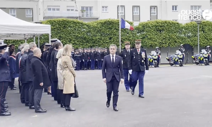 CALVADOS - Vidéo de l'hommage au gendarme mort en service dans le Calvados ouest-france.fr/normandie/caen…