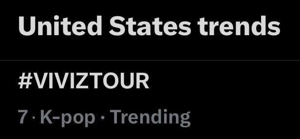 #VIVIZTOUR is trending in the United States!
