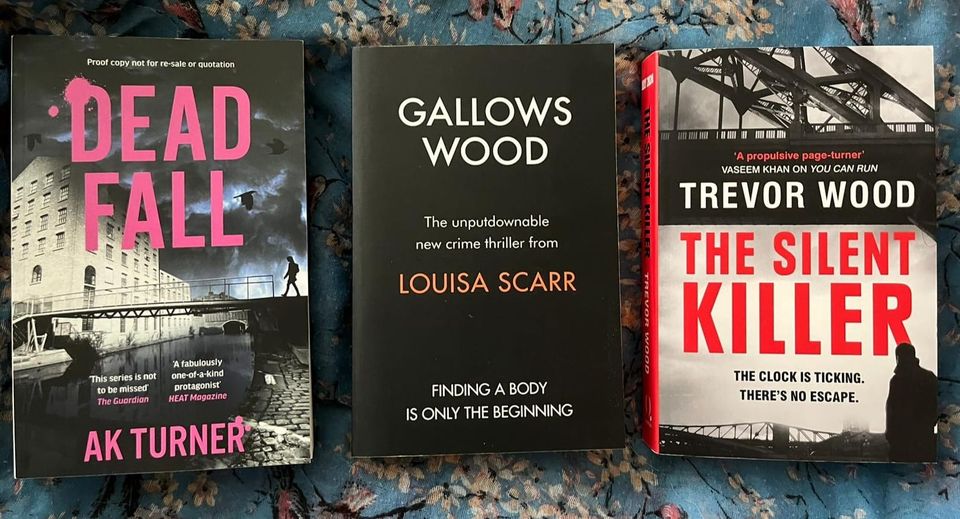 I've not been sharing as much lately so I thought I'd share some books I've kindly been sent for upcoming @ukcrimebookclub interviews. Three authors I highly recommend, whose books are all excellent! @AKTurnerauthor @paperclipgirl @TrevorWoodWrite #crimefiction #ReaderCommunity