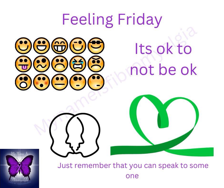 All of our team would like to say hello to our feeling friday followers. We all have our off days and we all need support at some point. Even our volunteers/members have their off days and need support from time to time. Having fibromyalgia and all of the other symptoms that