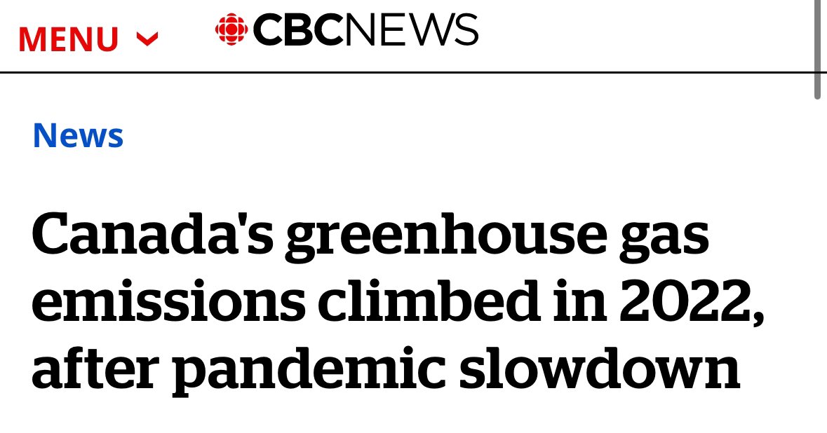 JUST IN Trudeau increased the carbon tax by 25% in 2022. Then Canada’s emissions went up. Carbon Tax ⬆️ Emissions ⬆️ What a joke.