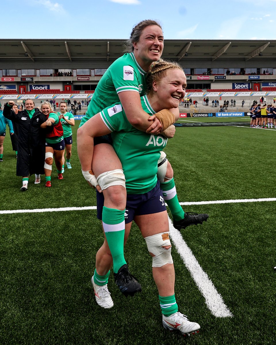 Congratulations to our very own Irish legends, Captain Tricky and Cli on securing qualification to @rugbyworldcup 2025! 🇮🇪

Incredible performance 🎊

#JointheJourney | @IrishRugby