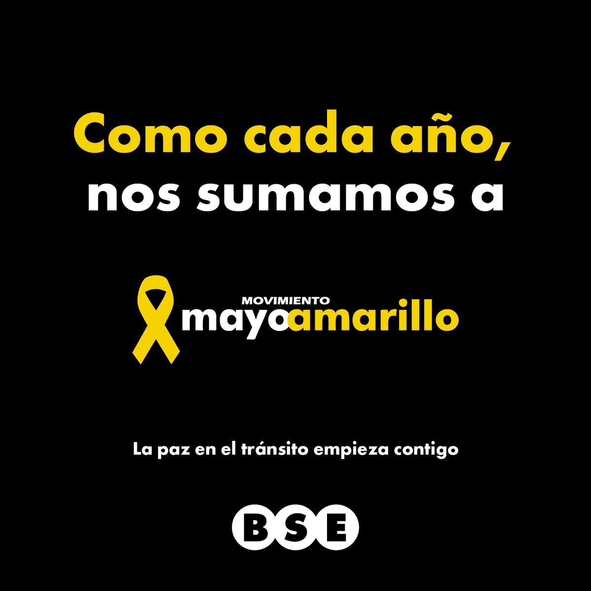 Cada mes de mayo renovamos nuestro compromiso con la seguridad vial. Por eso, una vez más, nos sumamos a Mayo Amarillo.​
A lo largo del mes se realizarán distintas actividades de concientización, infórmate más en mayoamarillo.com​

#MayoAmarillo #PrevenciónBSE
