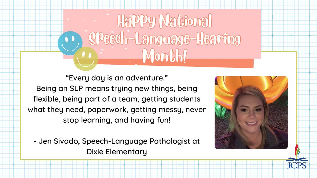 🎉 SPEECH-LANGUAGE-HEARING MONTH | Happy Speech-Language-Hearing Month to all of our dedicated professionals who serve students with communications disorders. Your work makes a difference, and we appreciate you! #WeAreJCPS @DixieDragons082