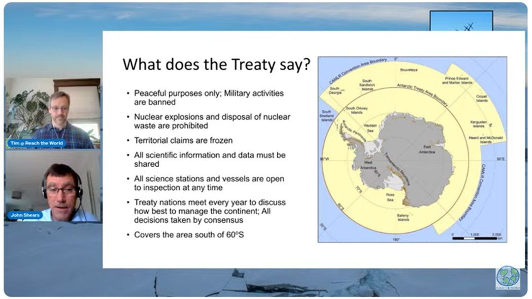 @ReachtheWorldco @Endurance_22 Embora não tenha entrado em detalhes do Plano de Gerenciamento que será submetido para aprovação na 46ª ATCM - Antactic Treaty Consultative Meeting, no final de maio, Dr Shears destacou duas propostas para aumentar a proteção que o naufrágio já tem pelo Tratado Antártico:

(2/5)