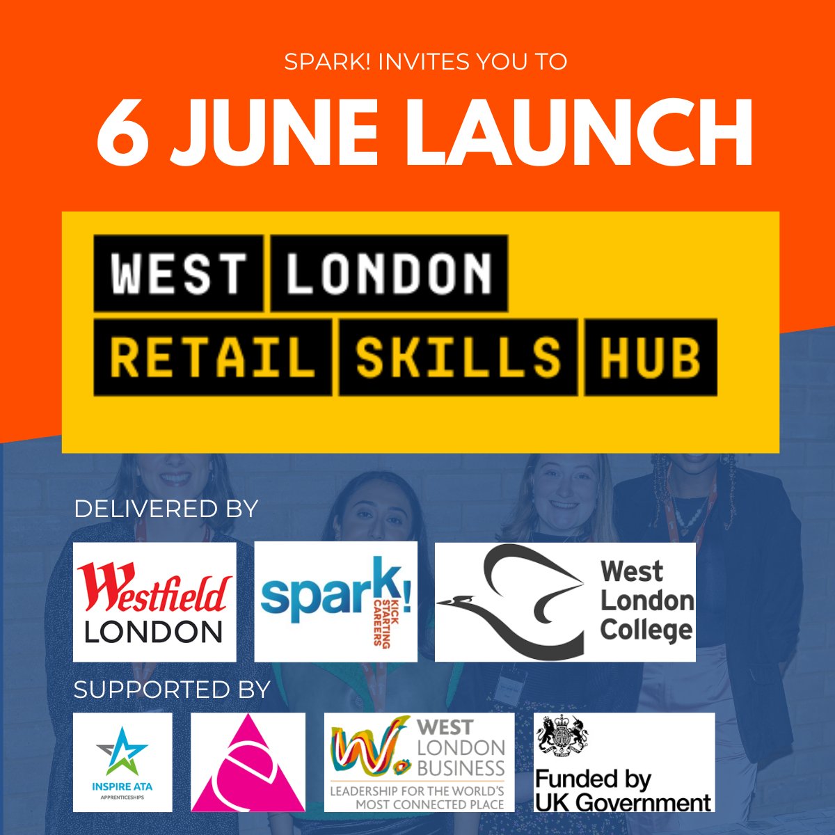 Join us for the launch of the West London Retail Skills Hub by @westfieldlondon, Spark! & @westlondoncol at Westfield White City next to John Lewis. 
 
Start or grow your retail career with us! 

Find out more here: retailskillshub.london
Register here: westlondonbusiness.arlo.co/w/events/1259-…