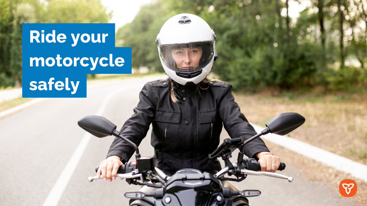 It’s Motorcycle Safety Awareness Month.

Adjust your speed and riding style according to weather and road conditions. Spring weather can change quickly so always be prepared for wet and slippery roads.

Learn more safety tips: ontario.ca/document/offic…
@OPP_News @ONtransport
