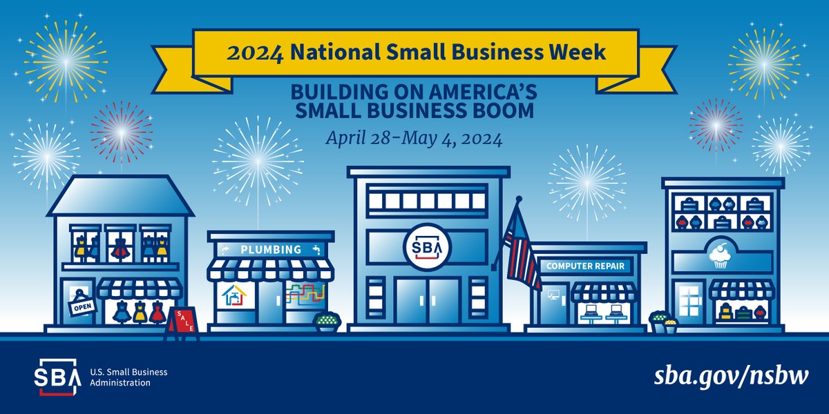 Happy #SmallBusinessWeek! 🎉 Small businesses play a crucial role in creating job opportunities and boosting the economy. Celebrate #NationalSmallBusinessWeek by supporting your local #smallbiz this week!