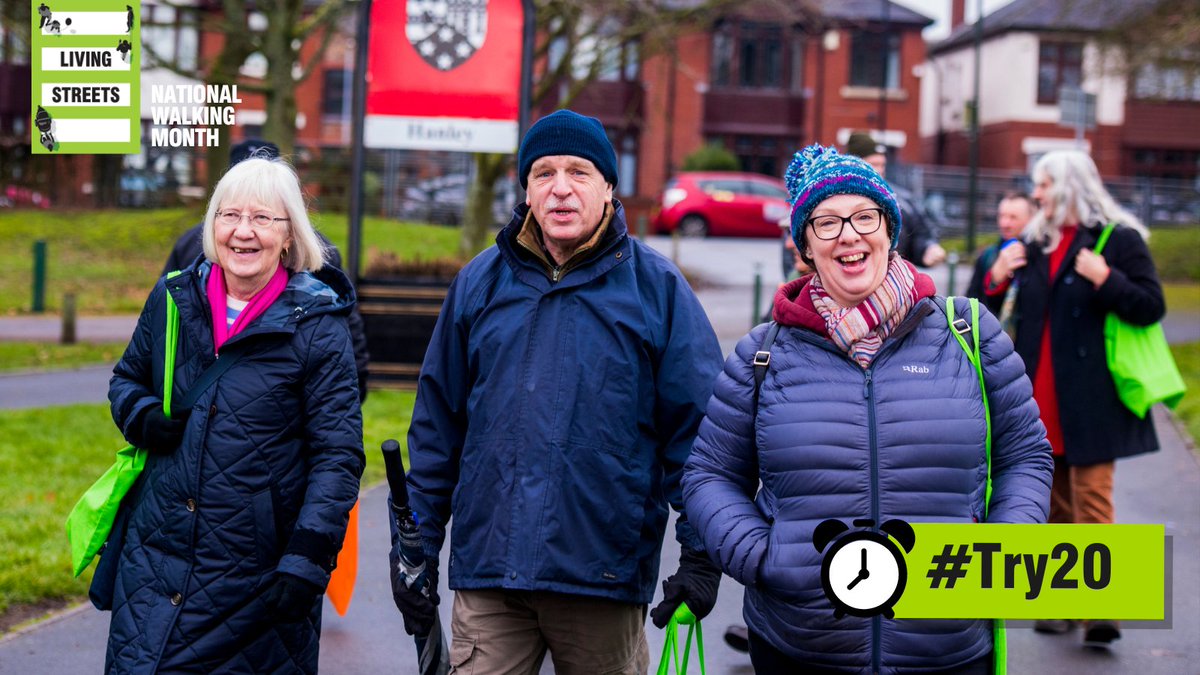 Will you #Try20 this May? We've chosen 20 tips to help you fit 20 minutes of walking or wheeling into your day. Try just one, a few – or all of them! livingstreets.org.uk/try20 #NationalWalkingMonth