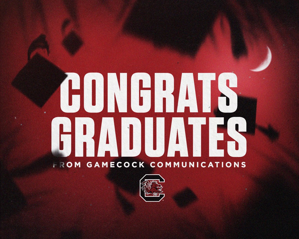 On behalf of the @GamecocksOnline Communications staff, congratulations to all our graduates for reaching this milestone. We have enjoyed working with you and wish you all the best in whatever path you may choose. Go be great! #ForeverToThee
