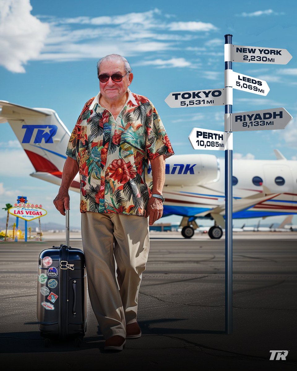 No one is doing it like @BobArum... At 92 years old, he will be traveling 30,000 miles over the next five weeks ✈️🤯