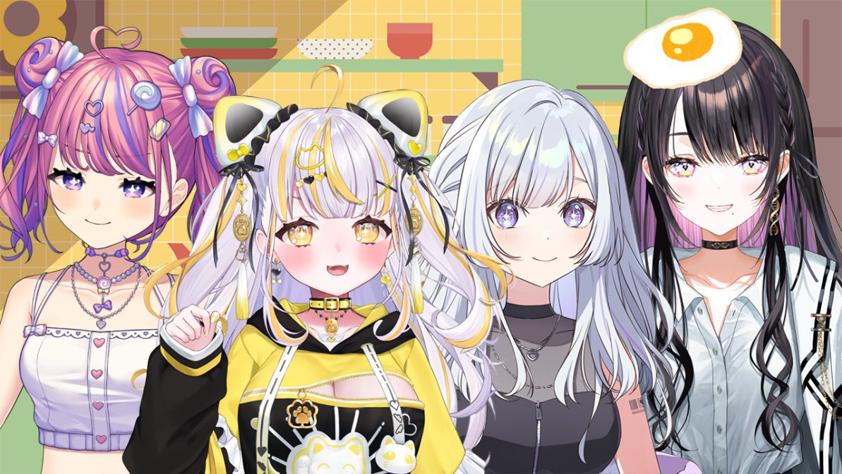 4人でイェイ📷✨´-
また遊ぼうね～！今日はありがとう！！

@ame_amagasaki  @UtaneSuzukami  @ShinoYakushino 

 #ぱらすと  #新人VTuber