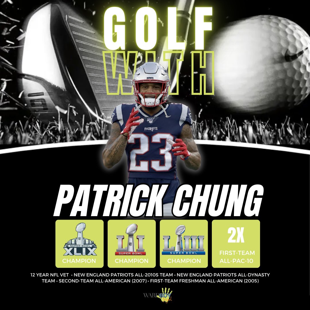 Join us in welcoming NFL veteran and football icon, @PatrickChung23 , to the Wardboy Project's 1st Bay Area Golf Tournament! 🏈⛳ Get ready to tee off alongside this gridiron legend and support a great cause. Don't miss out! Foursomes & Twosomes paybee.io/@wardboy@8