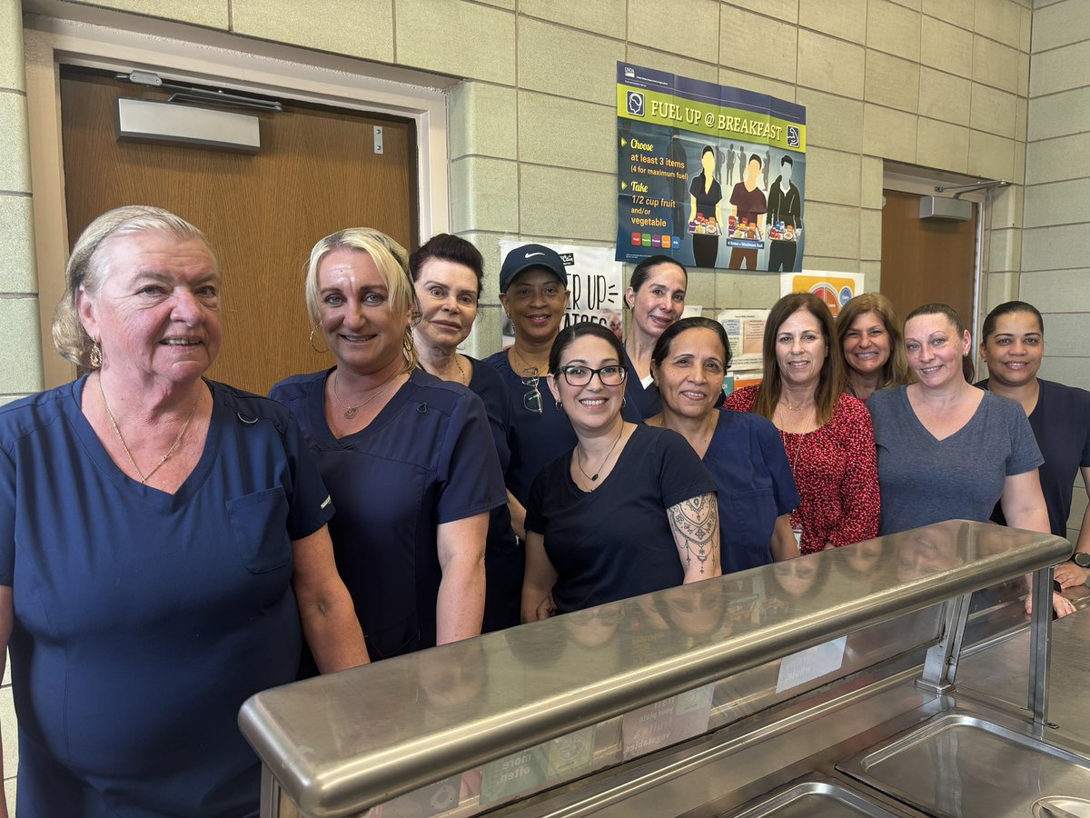 🌟 TY <a href="/WestBabylon_JHS/">WBJHS</a> 
Amazing Kitchen Staff🌟We are incredibly grateful for ensuring our students are well-fed with nutritious breakfast and lunch every day. Your commitment to providing delicious meals and nourishing both our students' bodies and minds! 🙌👩‍🍳👨‍🍳<a href="/WBJHSPrincipal/">Dr. Falcón</a>
