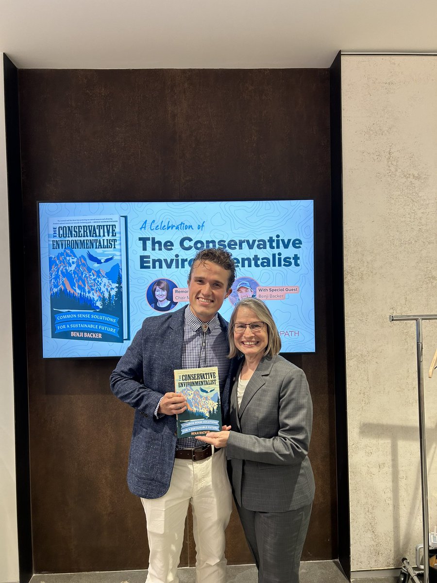 The @ACC_National team and I began delivering a copy of “The Conservative Environmentalist” to EVERY Member of Congress this week. As I outline in the book, we need Congress to pursue a sensible environmental agenda that transcends party lines. After all, Nature Is Nonpartisan!