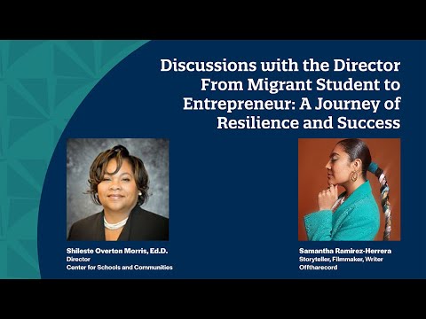 Enjoy a conversation w/CSC Director Shileste Overton Morris & Samantha Ramirez-Herrera, Offtharecord, as they discuss her journey from #migrant student to entrepreneur, support she received along the way, & advice for others. #PAMEPconference hubs.ly/Q02w1Q4d0
