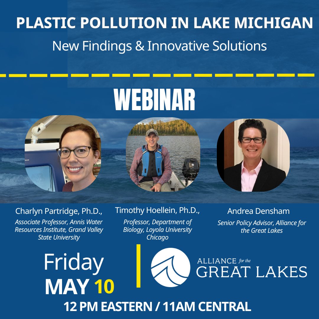 As part of Chicago Water Week, we’re hosting a discussion of new research findings on plastic pollution in Lake Michigan waterways, as well as innovative solutions. Join us Friday, May 10 from 11 am – 12 pm CT. Register Today: bit.ly/3UozC4e