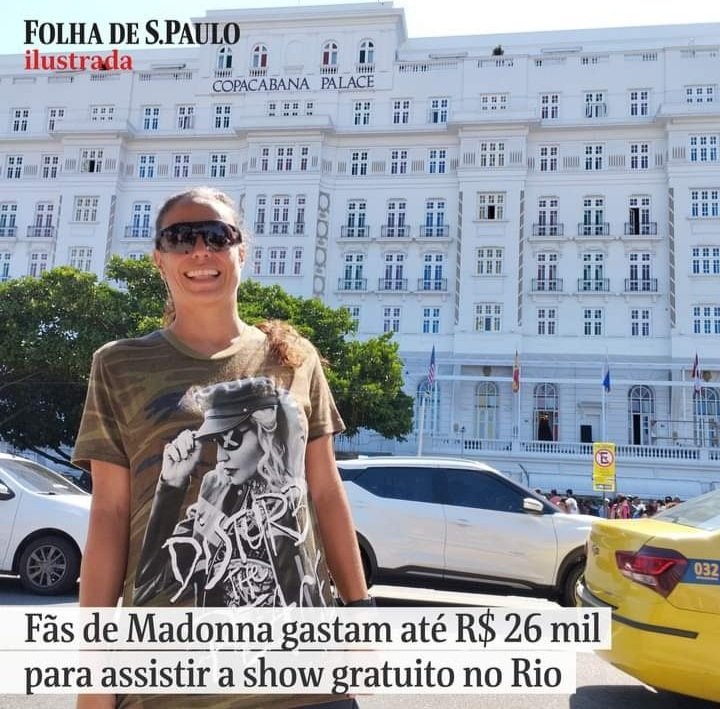 O show da Madonna foi um dos maiores acertos da prefeitura do Rio de Janeiro; não somente pelo turismo e serviços, como hotelaria e alimentação, mas a presença da cantora pop (rainha) vai impulsionar a imagem da cidade como a 'Meca' dos grandes shows no Brasil outra vez, n' 'A…