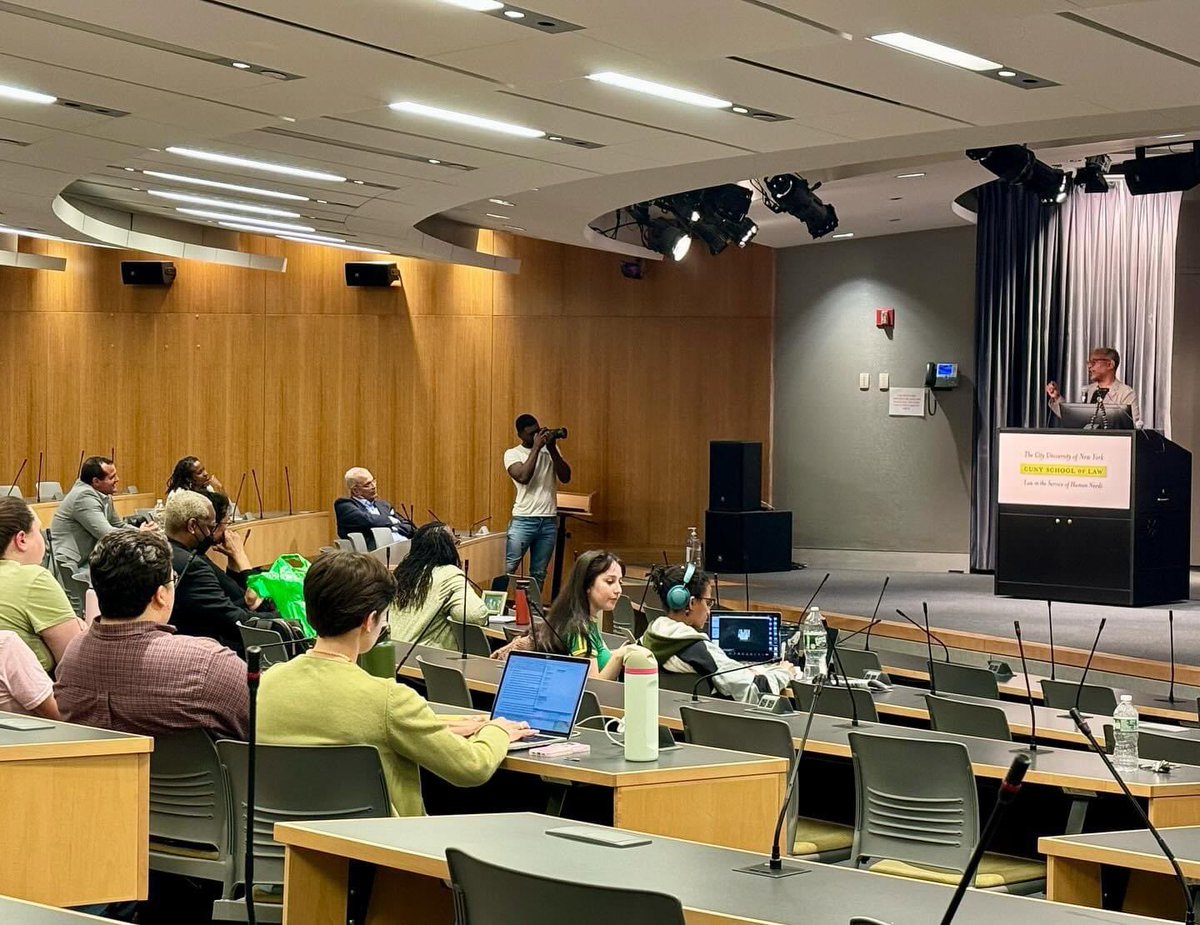 It was wonderful to join the Final Keynote Lecture from @CUNYLaw W. Haywood Burns Chair Vince Warren which centered on movement lawyering, environmental law, and mass incarceration advocacy!