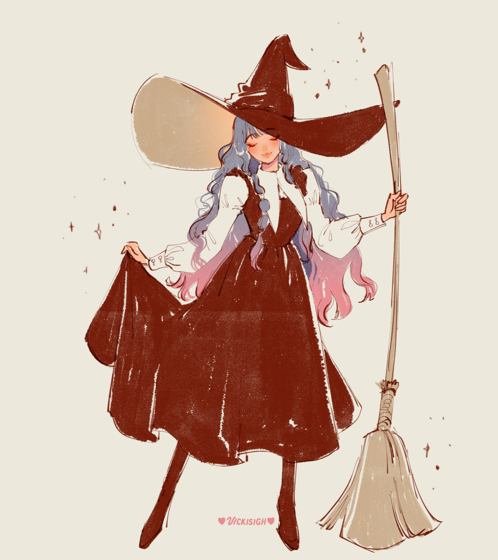 Medium: Ink [WIP] 
Drawn from reference 
Original artist: vickisigh

#art #traditionalart #watercolor #animeart #sketchbook #sketch #penandink #beginnerartist #witch
