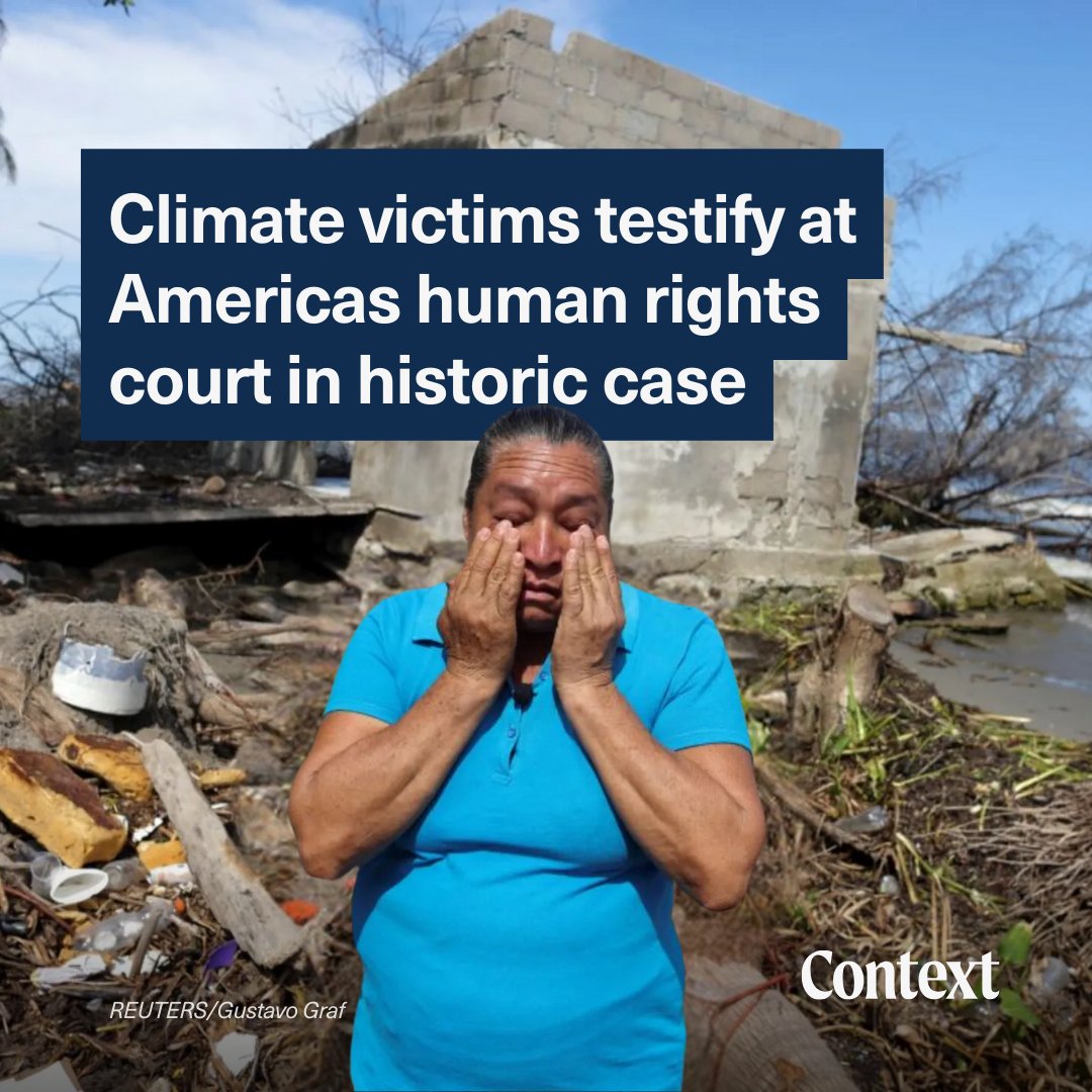 🧑‍⚖️ The top human rights court in the Americas is holding historic hearings to define how climate change violates human rights. Here’s what this historic case could mean for international law. 👇 context.news/climate-justic…