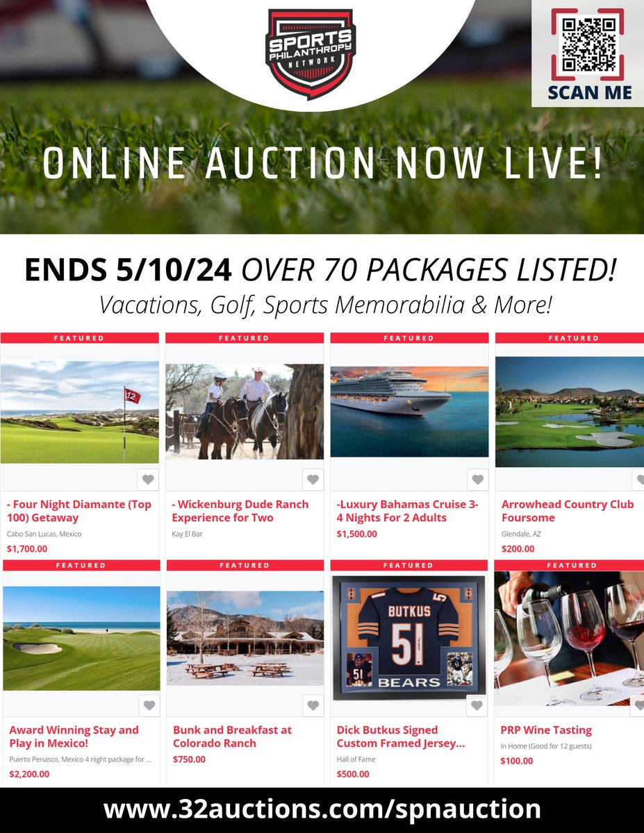 Join our Phoenix Chapter on May 9th for a Putting Scramble, networking and food! Will be a great evening at Putting World. events.humanitix.com/sports-philant… You can also bid on amazing items in our online auction. 32auctions.com/spnauction #SportsPhilanthropy #Golf #Phoenix #Scottsdale