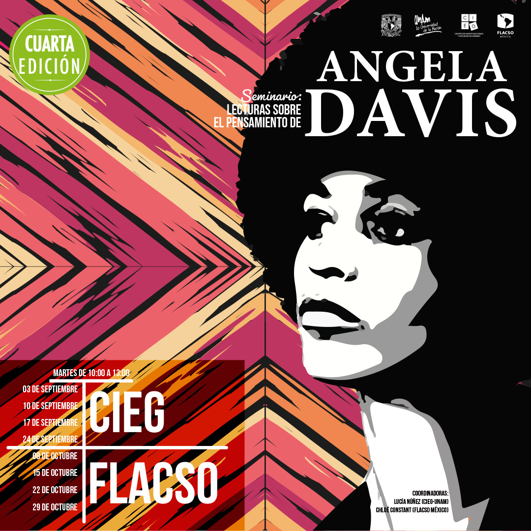 🚨 Hoy es el último día para enviar tu postulación para formar parte del 4º Seminario 'Lecturas sobre el pensamiento de #AngelaDavis'.

Consulta la convocatoria: bit.ly/3xXS5wQ.

✉️ seminarioangeladavismx@gmail.com

Invitan @CIEGUNAM y #FLACSOMéxico.