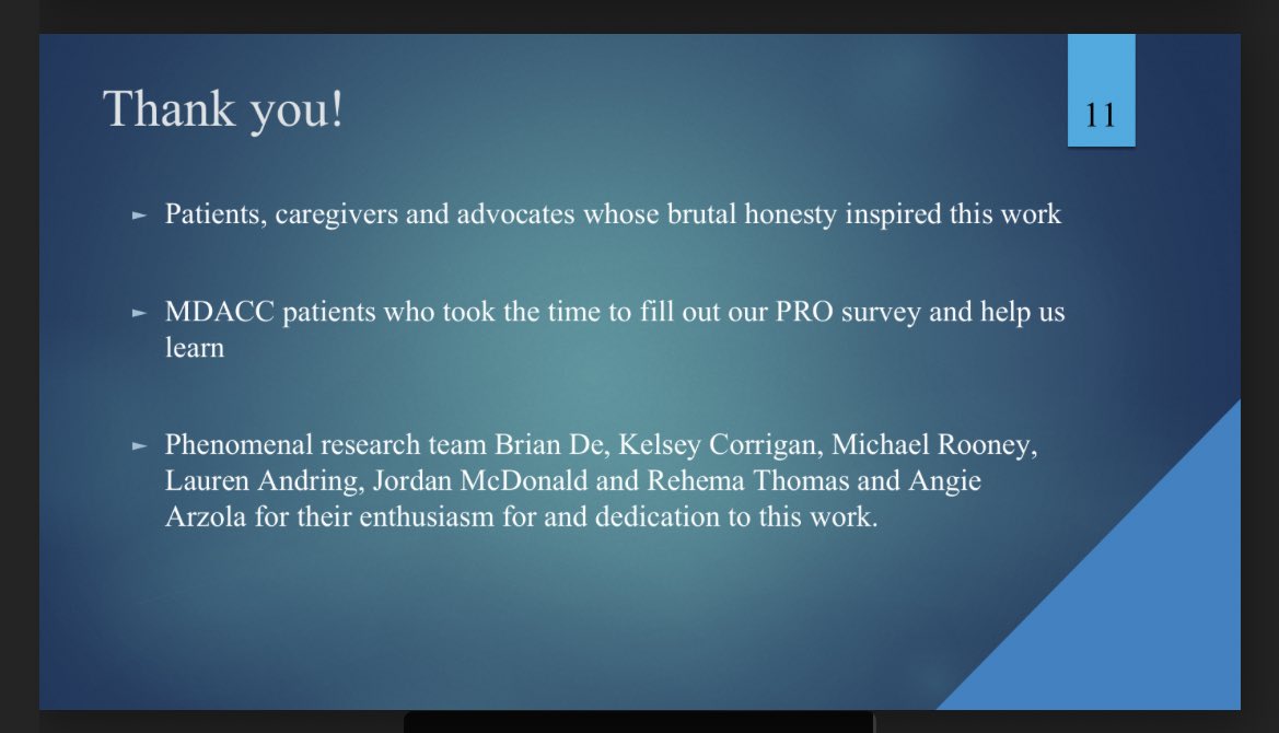 Chelsea C Pinnix MD PhD (@chelseapinnix) on Twitter photo Early communication with our pts regarding treatment expectations can improve the pt experience; <a href="/MDAndersonNews/">MD Anderson Cancer Center</a> #RadOnc PGY3 resident <a href="/StephDudzinski/">Stephanie Dudzinski MD, PhD</a> educates us on how pre-consult videos can improve pt comprehension & satisfaction while reducing distress. Excellent talk! 👏🏽👏🏽 Early communication with our pts regarding treatment expectations can improve the pt experience; <a href="/MDAndersonNews/">MD Anderson Cancer Center</a> #RadOnc PGY3 resident <a href="/StephDudzinski/">Stephanie Dudzinski MD, PhD</a> educates us on how pre-consult videos can improve pt comprehension & satisfaction while reducing distress. Excellent talk! 👏🏽👏🏽